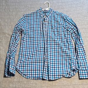 Bonobos Blue and White Checkered Men's Shirt